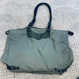 Rebecca Minkoff nylon travel tote with studs